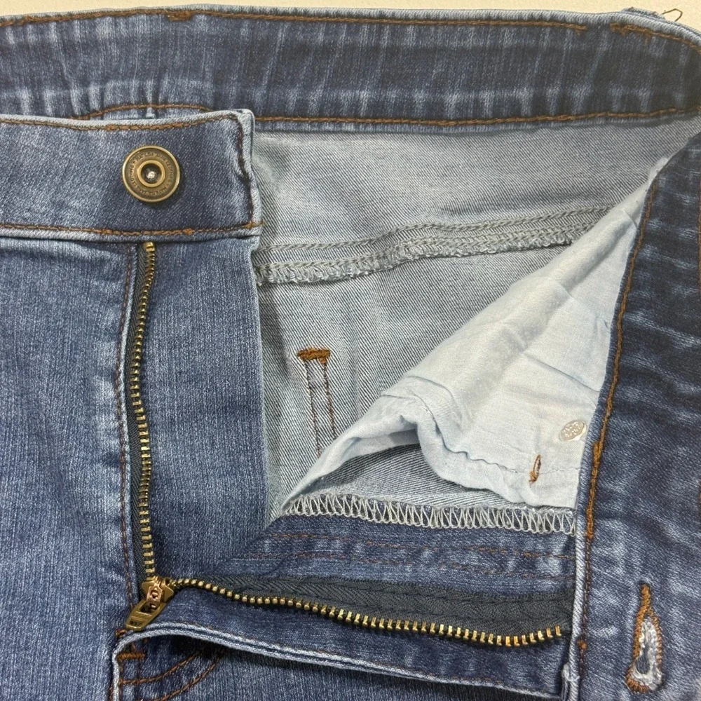Matilda Jane Womens 6 Blue Raw Hem High Rise Skinny Crop Just Imagine